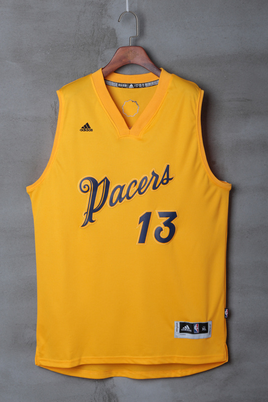 2017 NBA Indlana Pacers #13 Paul George yellow jerseys->indiana pacers->NBA Jersey